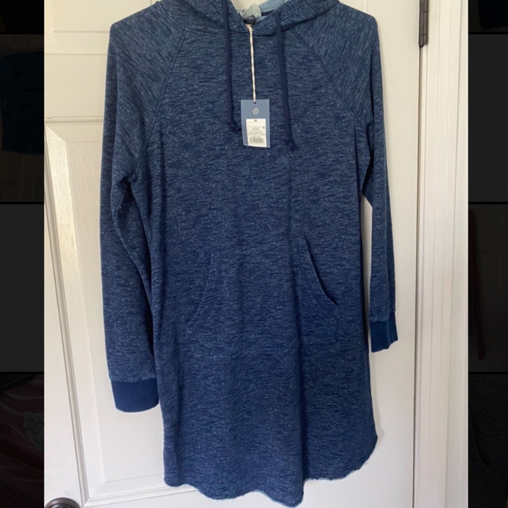 Blue Hoodie Dress